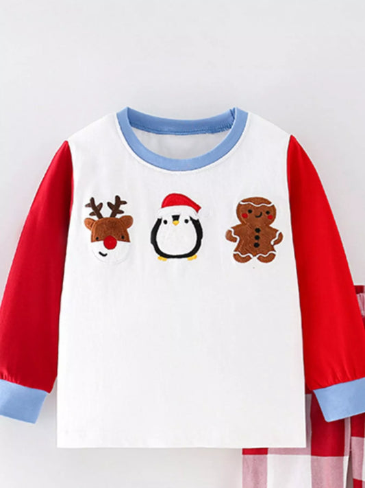 Children's Christmas Character Long Sleeve Top and Pants Set - Onestop clothes shop