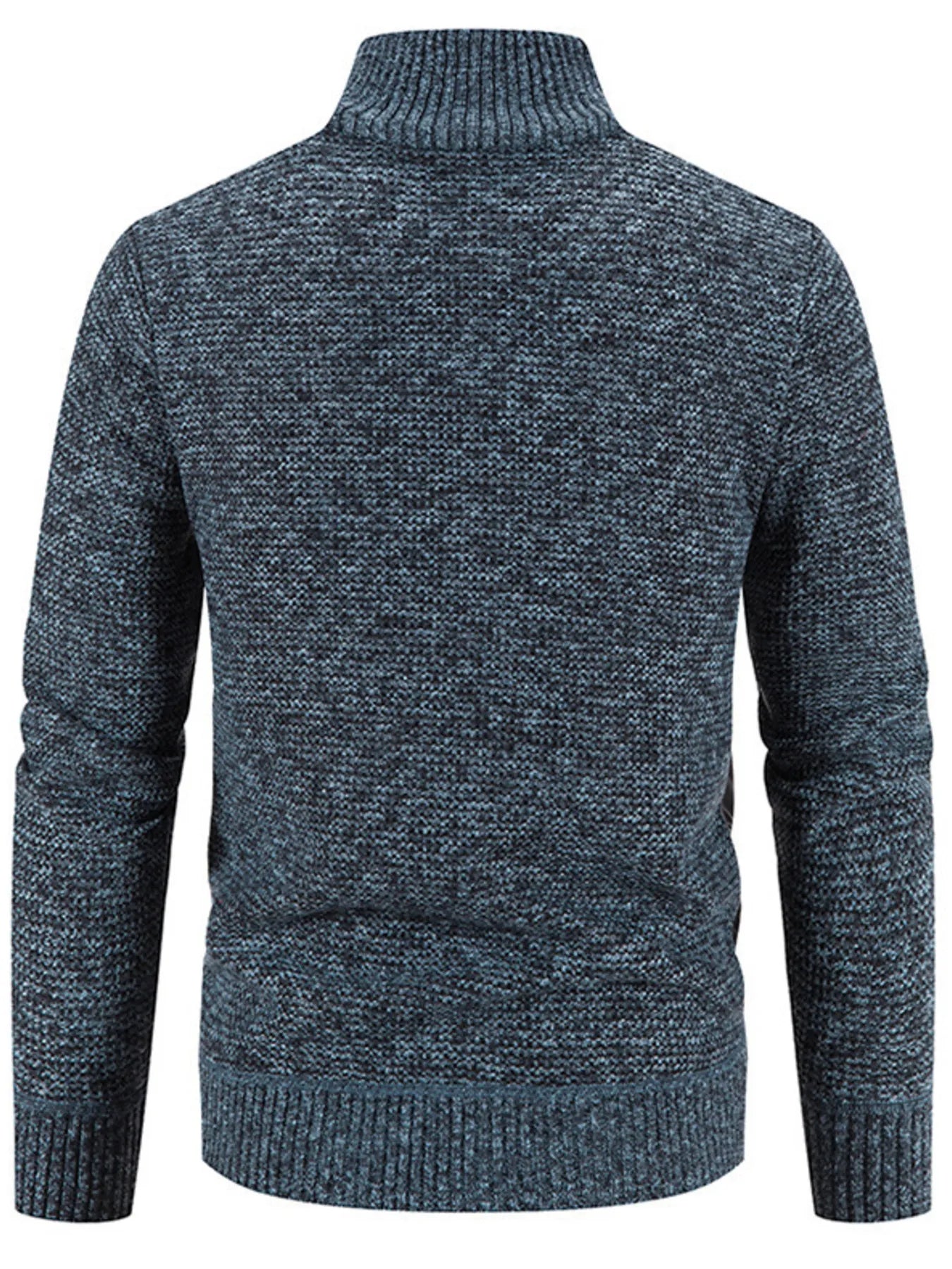 Men's Plus Size Quilted Knit Bomber Jacket with Stand Collar - Onestop clothes shop