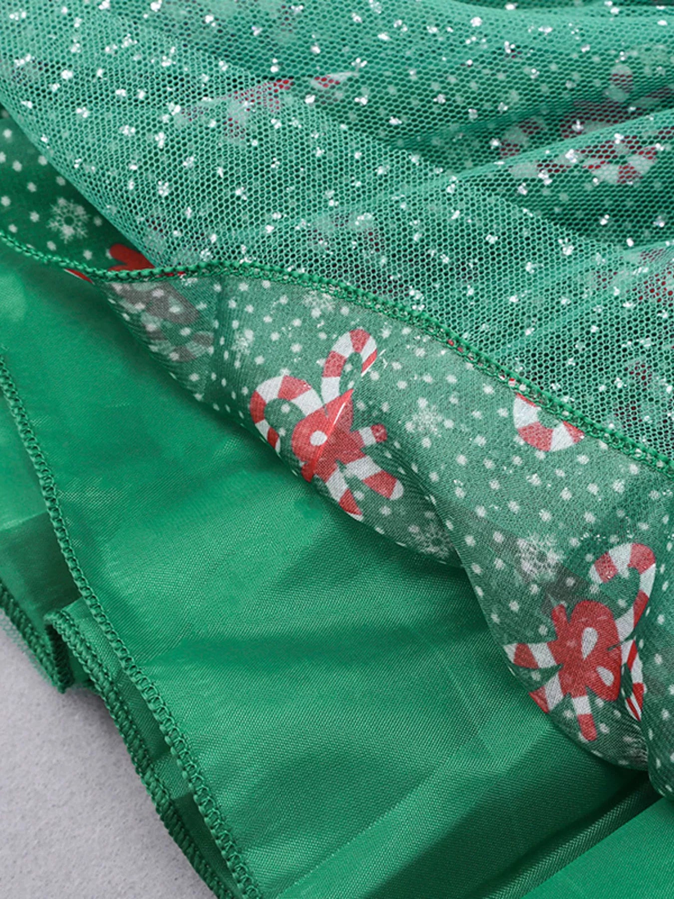 Children's Christmas Reindeer Applique Striped Long Sleeve Dress - Onestop clothes shop