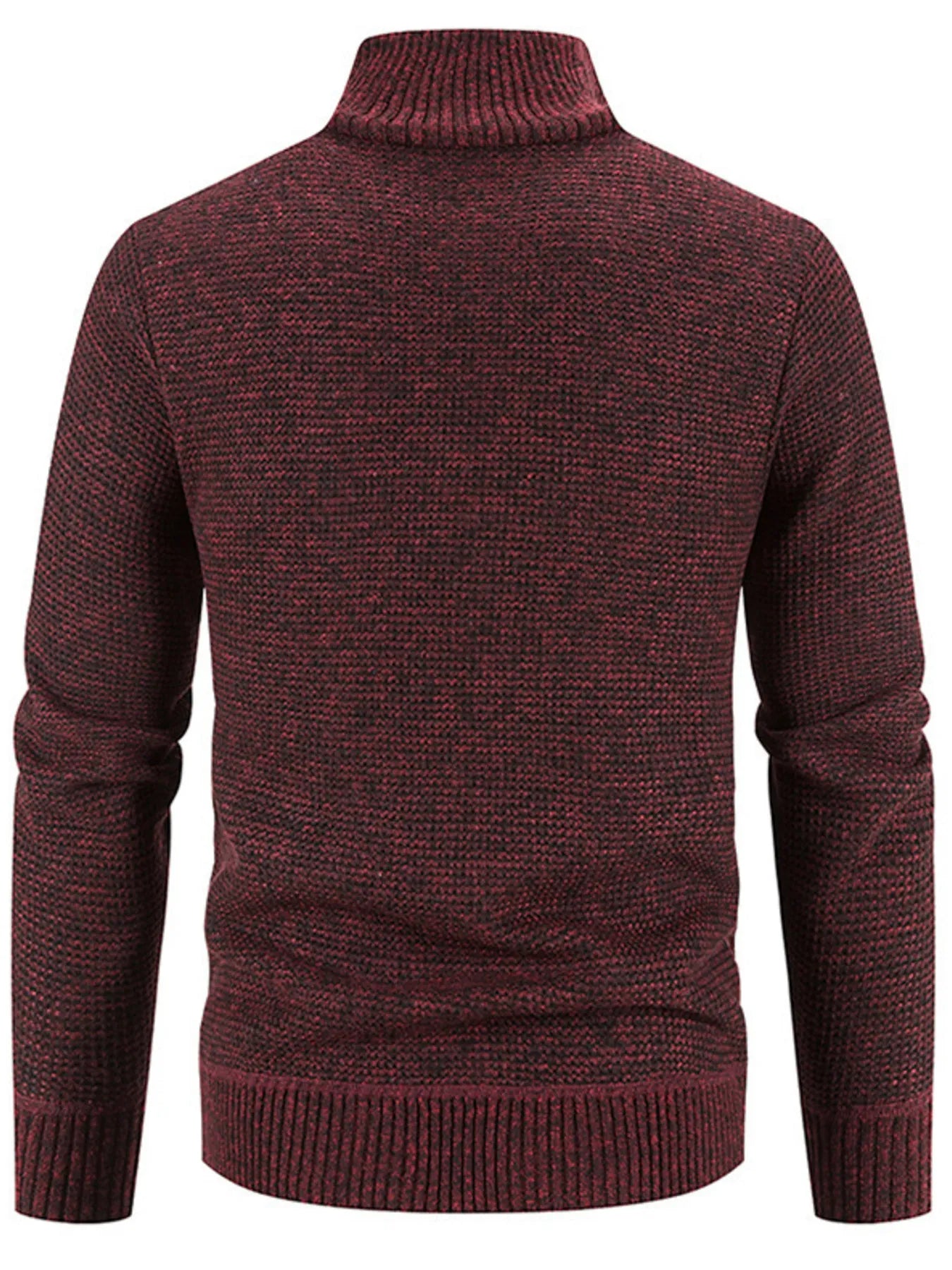 Men's Plus Size Quilted Knit Bomber Jacket with Stand Collar - Onestop clothes shop