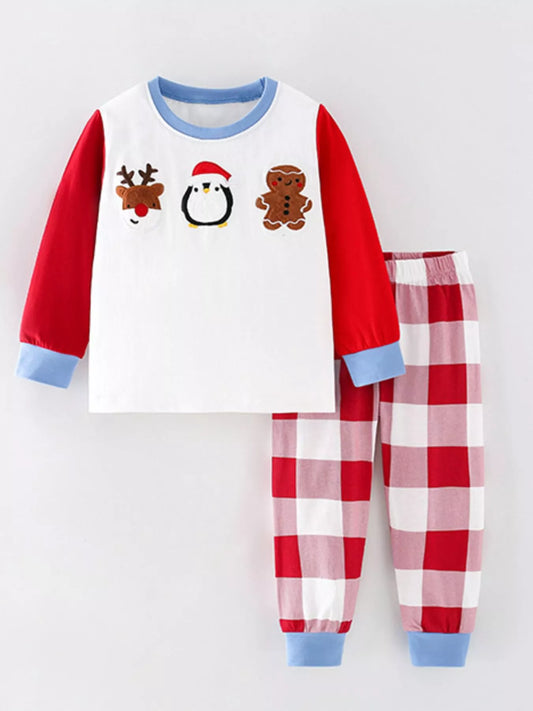 Children's Christmas Character Long Sleeve Top and Pants Set - Onestop clothes shop