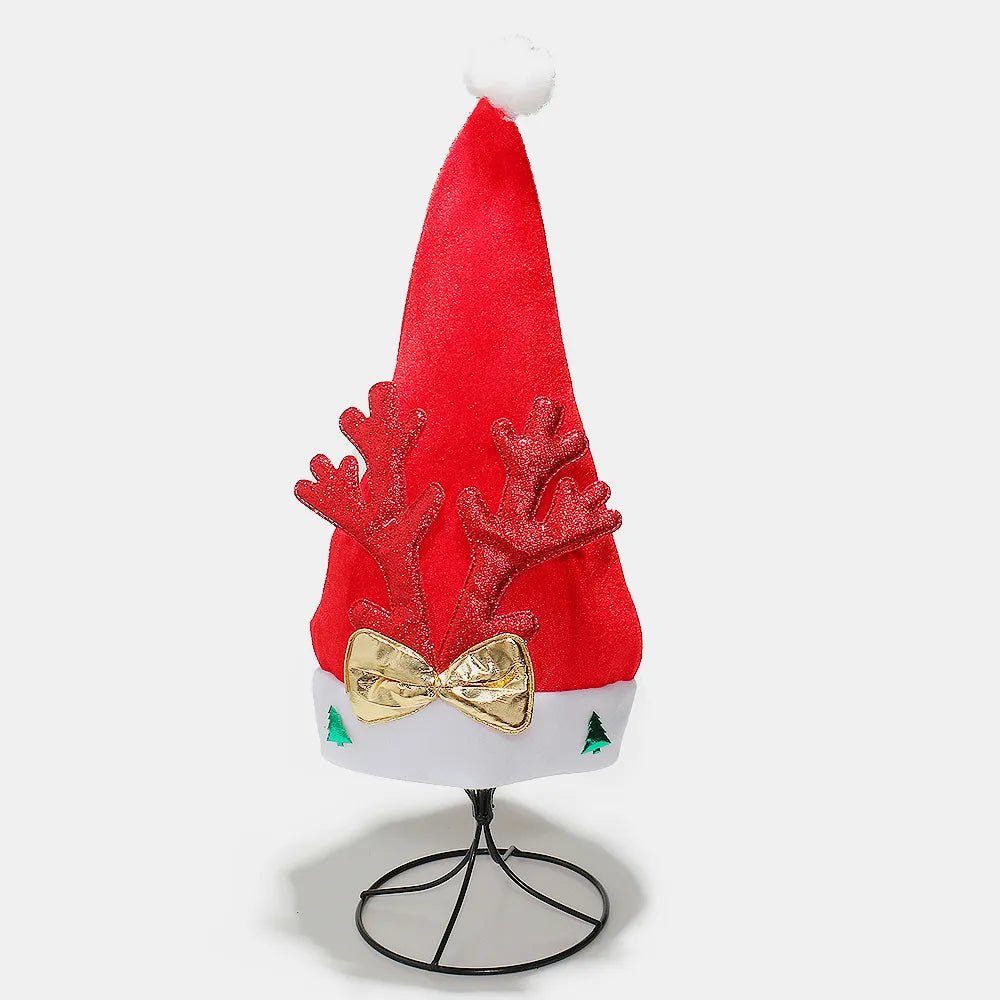 2 Piece Antler Christmas Hat with pompom - Onestop clothes shop