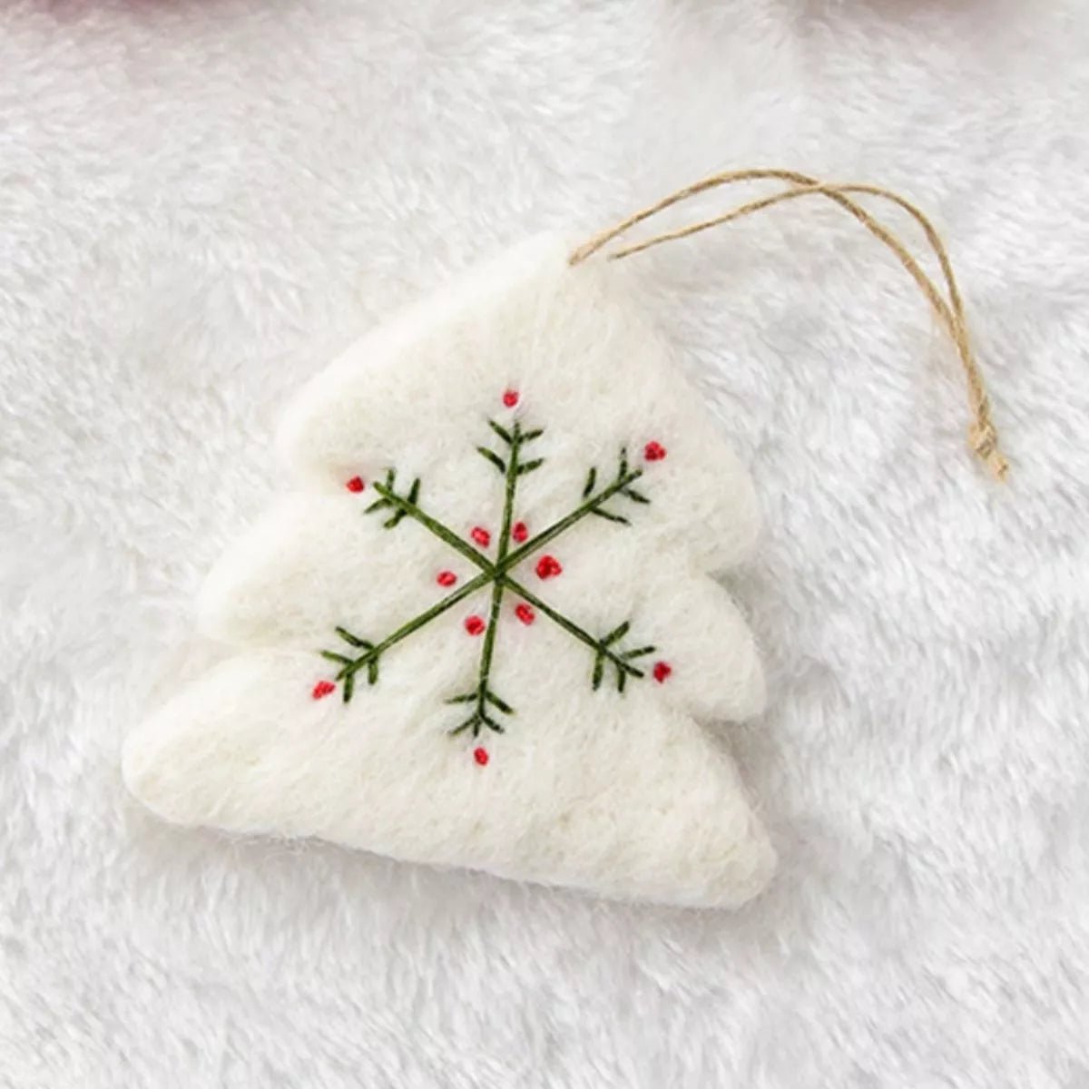 Christmas Felt Snowflake Ornament - Onestop clothes shop