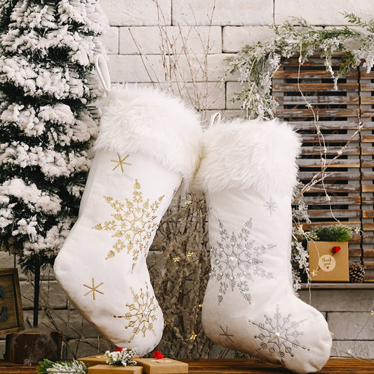 Snowflake Christmas Stocking - Onestop clothes shop