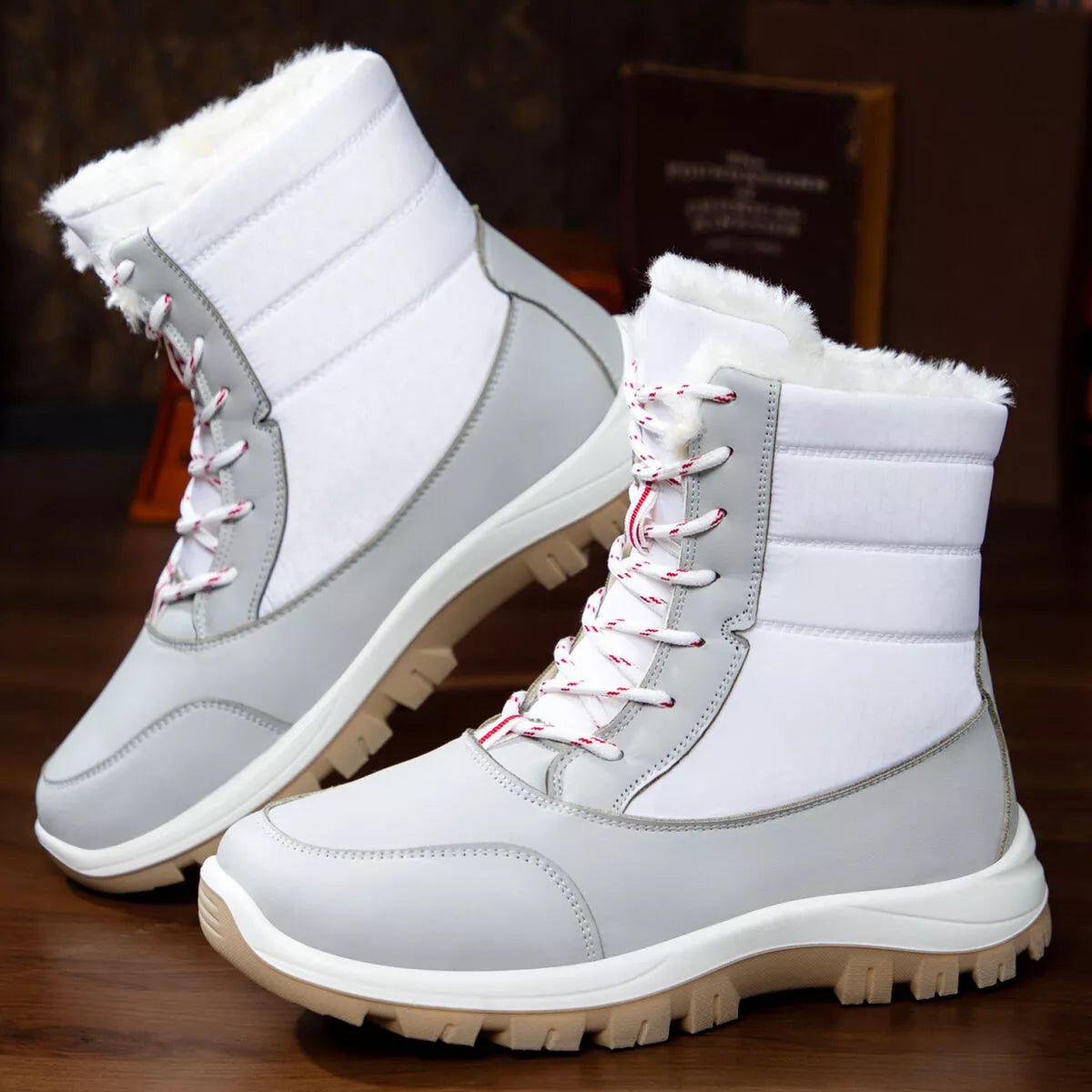 Winter Waterproof Snow Boots with Warm Fur Lining - Onestop clothes shop