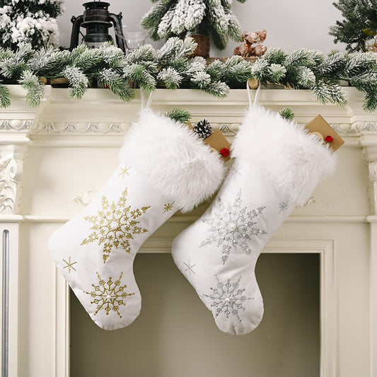 Snowflake Christmas Stocking - Onestop clothes shop