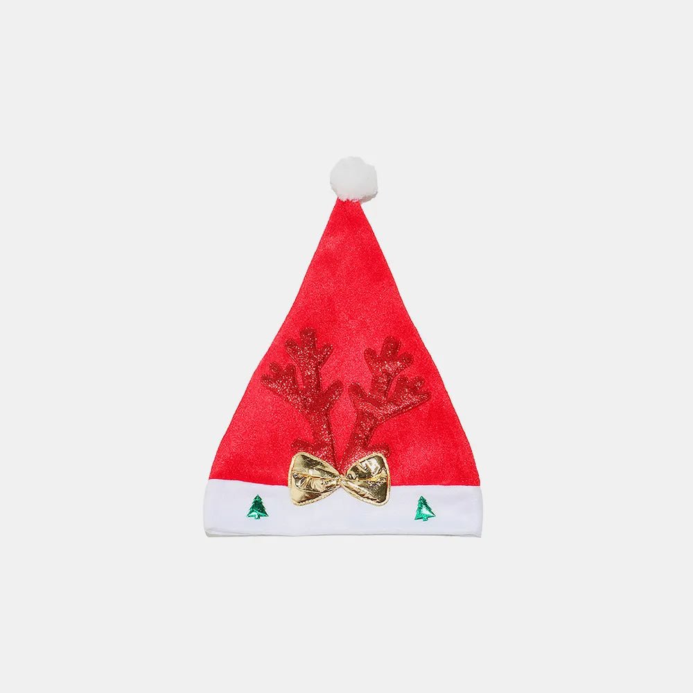 2 Piece Antler Christmas Hat with pompom - Onestop clothes shop