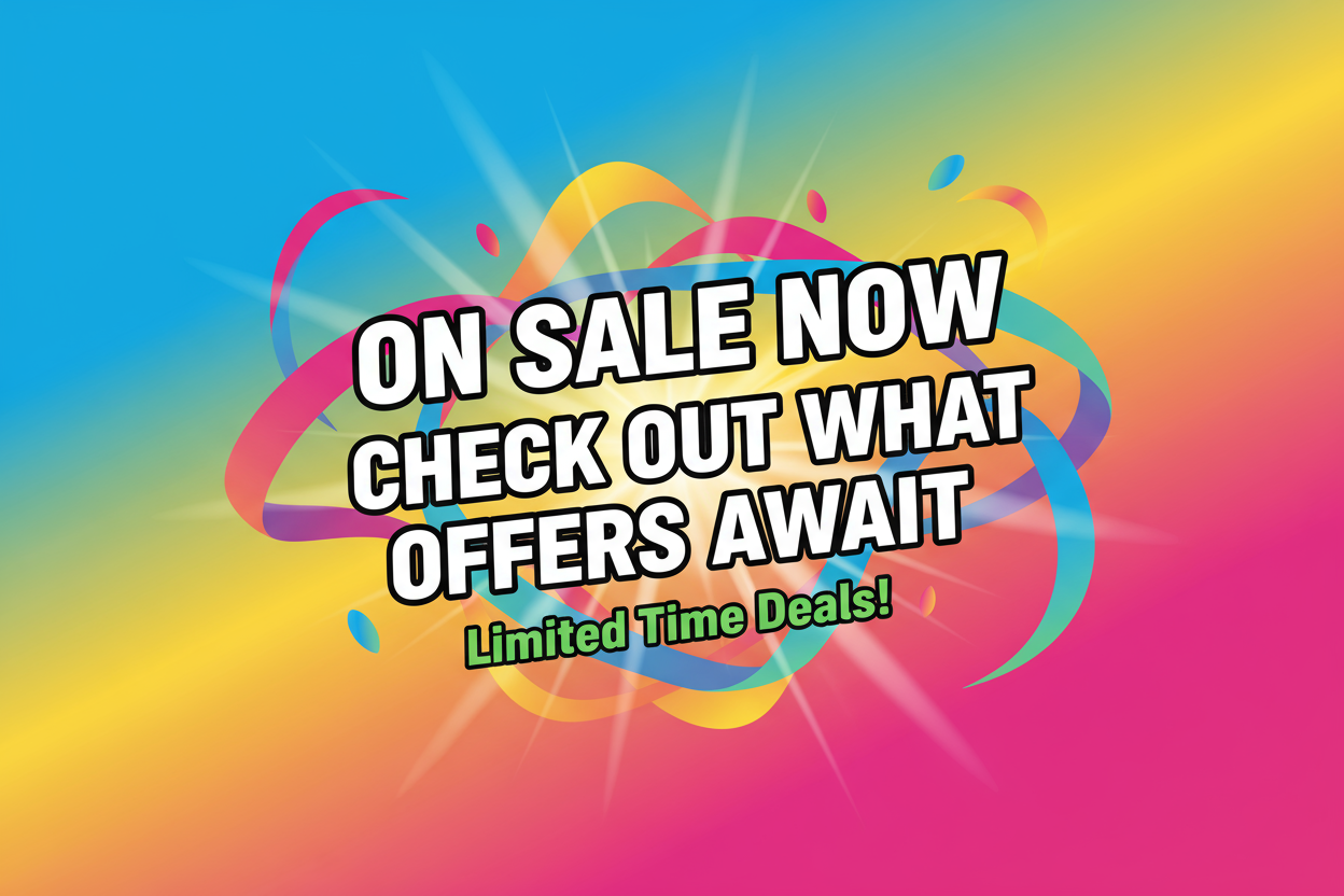 on sale now check out what offers await no borders make it big bold and bright